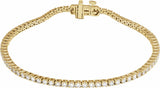 14K Yellow 2 CTW Lab-Grown Diamond Line 7" Bracelet