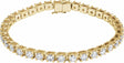 14K Yellow 8 CTW Lab-Grown Diamond Line 7 1/4" Bracelet