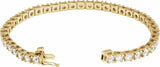 14K Yellow 6 CTW Lab-Grown Diamond Link 7 1/4" Bracelet