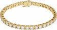 14K Yellow 6 CTW Lab-Grown Diamond Link 7 1/4" Bracelet