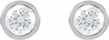 14K White Gold 1 1/2 CTW Lab-Grown Diamond Cocktail-Style Earrings