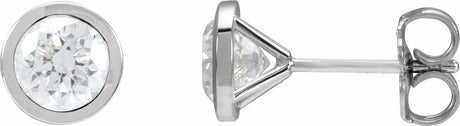 14K White Gold 1 1/2 CTW Lab-Grown Diamond Cocktail-Style Earrings