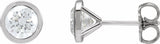 14K White Gold 1 1/2 CTW Lab-Grown Diamond Cocktail-Style Earrings