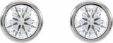 14K White Gold 3/4 CTW Natural Diamond Cocktail-Style Earrings
