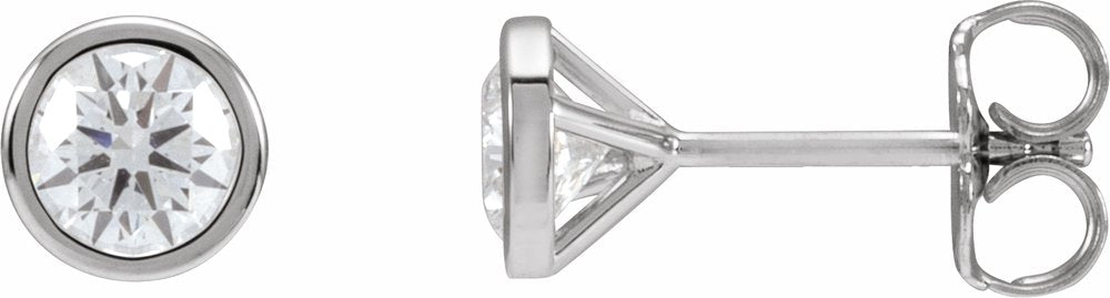 14K White Gold 3/4 CTW Natural Diamond Cocktail-Style Earrings