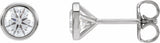 14K White Gold 3/4 CTW Lab-Grown Diamond Cocktail-Style Earrings