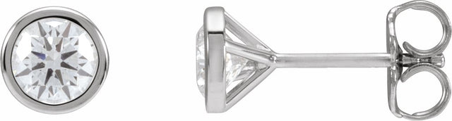 14K White Gold 3/4 CTW Lab-Grown Diamond Cocktail-Style Earrings