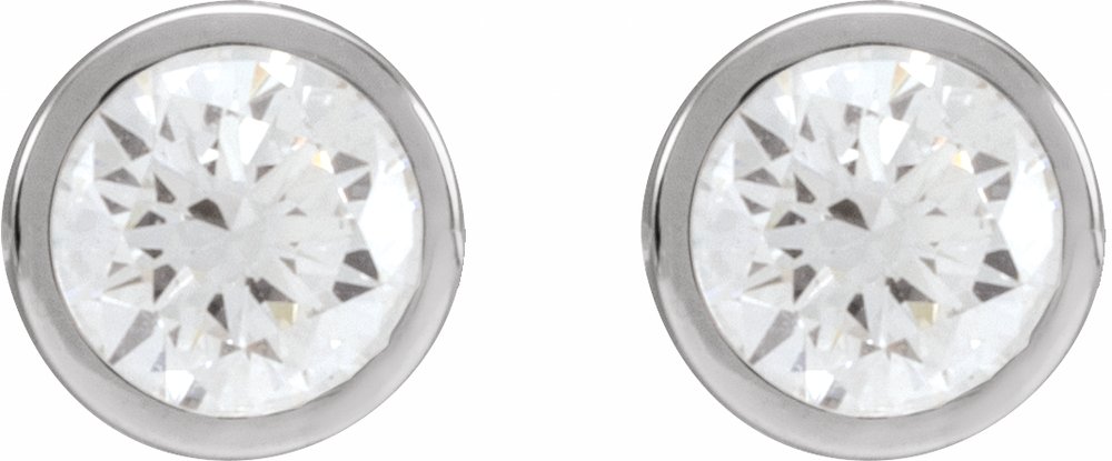 14K White Gold 1 CTW Natural Diamond Cocktail-Style Earrings
