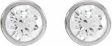 14K White Gold 1 CTW Natural Diamond Cocktail-Style Earrings