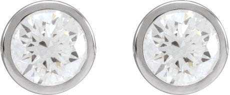 14K White Gold 1 CTW Natural Diamond Cocktail-Style Earrings