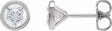 14K White Gold 1 CTW Natural Diamond Cocktail-Style Earrings
