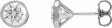 14K White Gold 1 3/4 CTW Lab-Grown Diamond Cocktail-Style Earrings