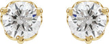 Round 1/3 CTW Lab-Grown Diamond Infinity-Inspired Earrings
