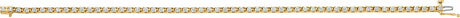 14K Yellow 2 1/4 CTW Natural Diamond Line 7 1/4" Line Bracelet