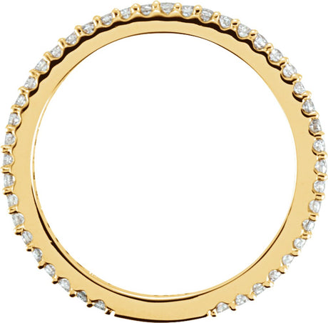14K Yellow 1/3 CTW Natural Diamond Stackable Ring