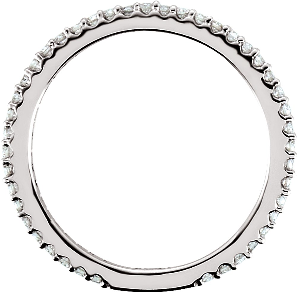 14K White Gold 1/3 CTW Natural Diamond Band