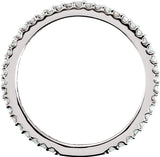 14K White Gold 1/3 CTW Natural Diamond Band