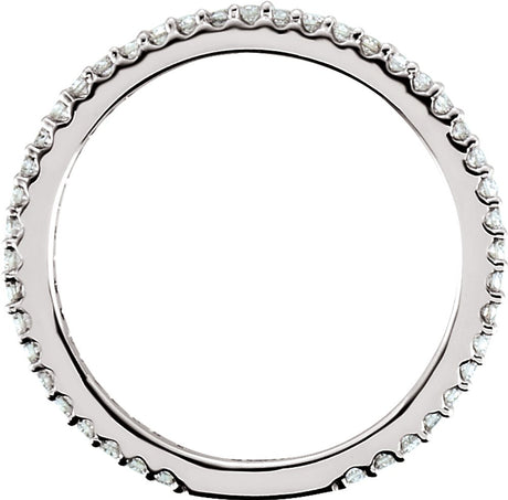 14K White Gold 1/3 CTW Natural Diamond Band