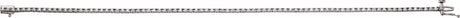 14K White Gold 7/8 CTW Natural Diamond Line 7 1/4" Bracelet