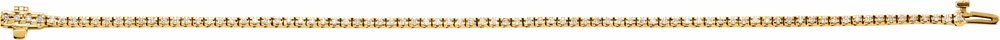 14K Yellow 7/8 CTW Lab-Grown Diamond Line 7 1/4" Bracelet