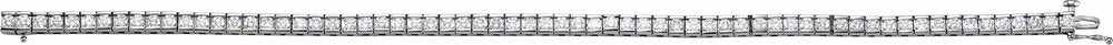 14K White Gold 4 CTW Lab-Grown Diamond Line 7 1/4" Bracelet