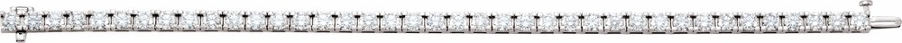 14K White Gold 9 CTW Lab-Grown Diamond Line 7 1/4" Bracelet