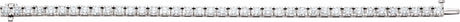 14K White Gold 9 CTW Lab-Grown Diamond Line 7 1/4" Bracelet