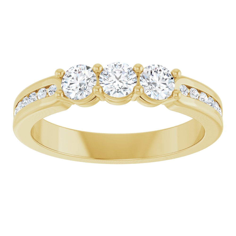 14K Yellow 1/2 CTW Lab-Grown Diamond Anniversary Band