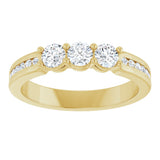 14K Yellow 1/2 CTW Lab-Grown Diamond Anniversary Band