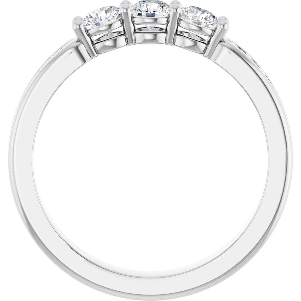 14K White 1/2 CTW Lab-Grown Diamond Anniversary Band