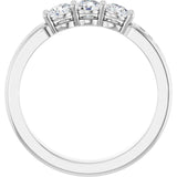 14K White 1/2 CTW Lab-Grown Diamond Anniversary Band