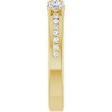 14K Yellow 1/2 CTW Lab-Grown Diamond Anniversary Band