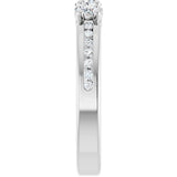 14K White 1/2 CTW Lab-Grown Diamond Anniversary Band