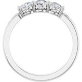 14K White 3/4 CTW Lab-Grown Diamond Anniversary Band