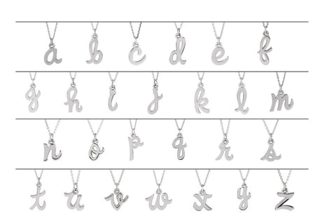 14K Yellow Gold Petite Initial J Pendant