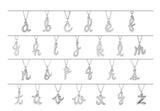 14K White Gold Petite Initial A 16" Necklace