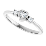 Sterling Silver 1/6 CTW Natural Diamond Ring
