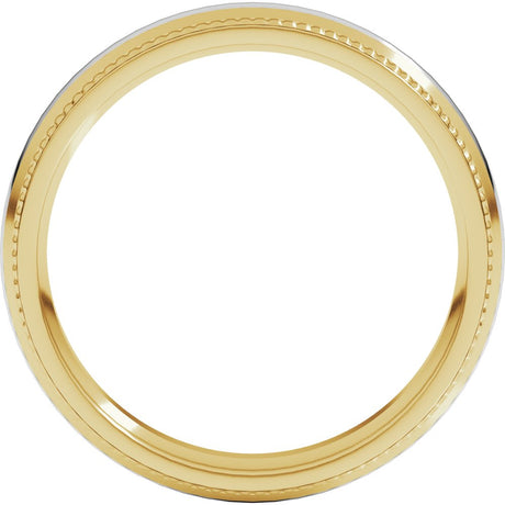 Half Round Milgrain Comfort-Fit Band