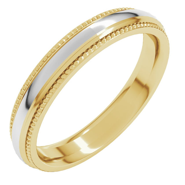 Half Round Milgrain Comfort-Fit Band