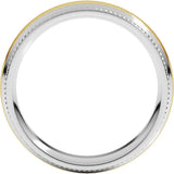 Half Round Milgrain Comfort-Fit Band