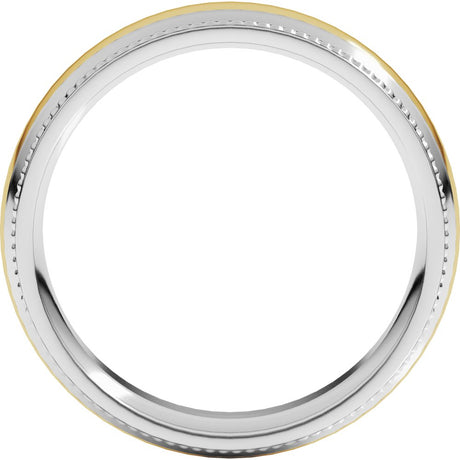 Half Round Milgrain Comfort-Fit Band