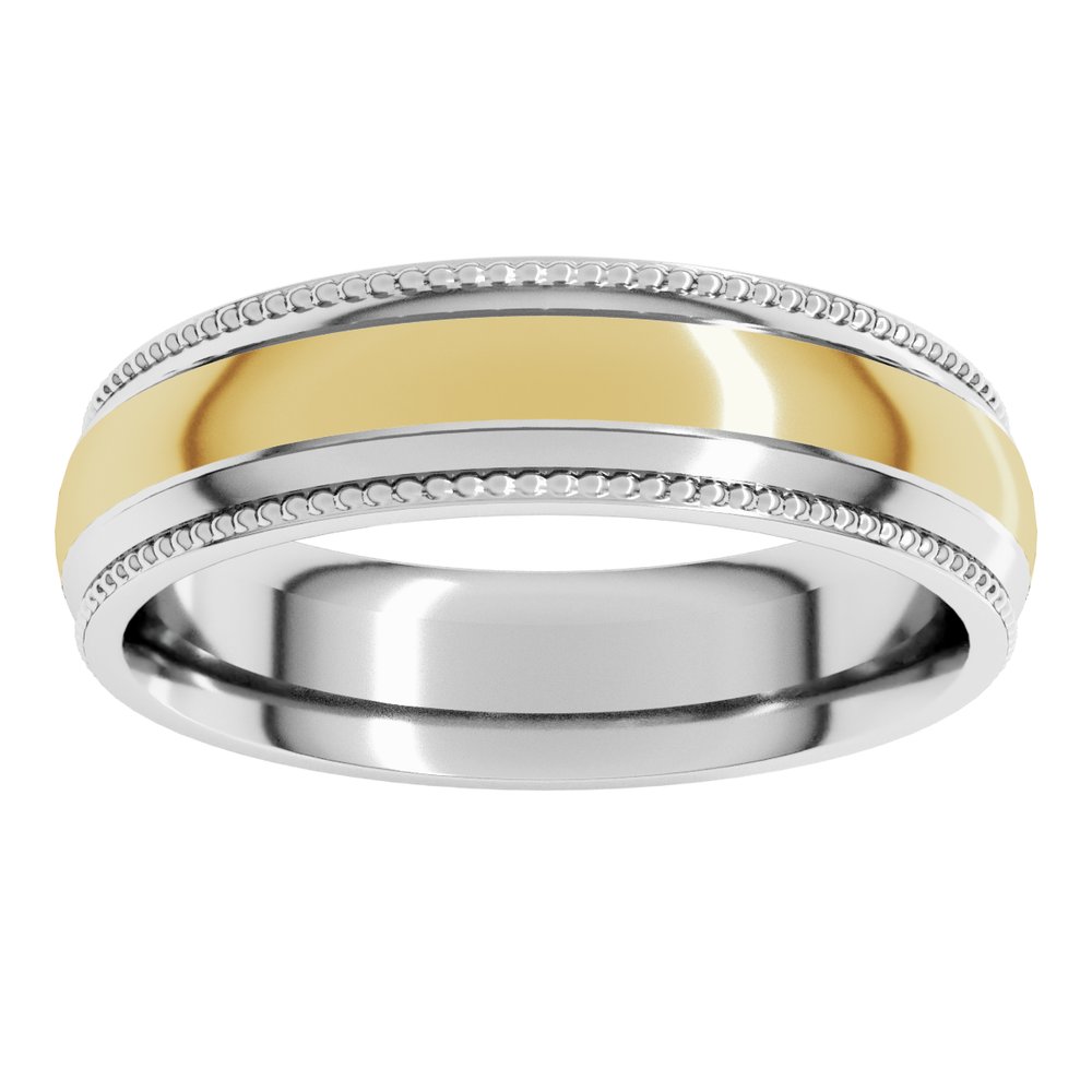 Half Round Milgrain Comfort-Fit Band