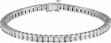 14K White 4 CTW Lab-Grown Diamond Line 7 1/4" Bracelet