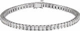 14K White Gold 4 CTW Lab-Grown Diamond Line 7 1/4" Bracelet