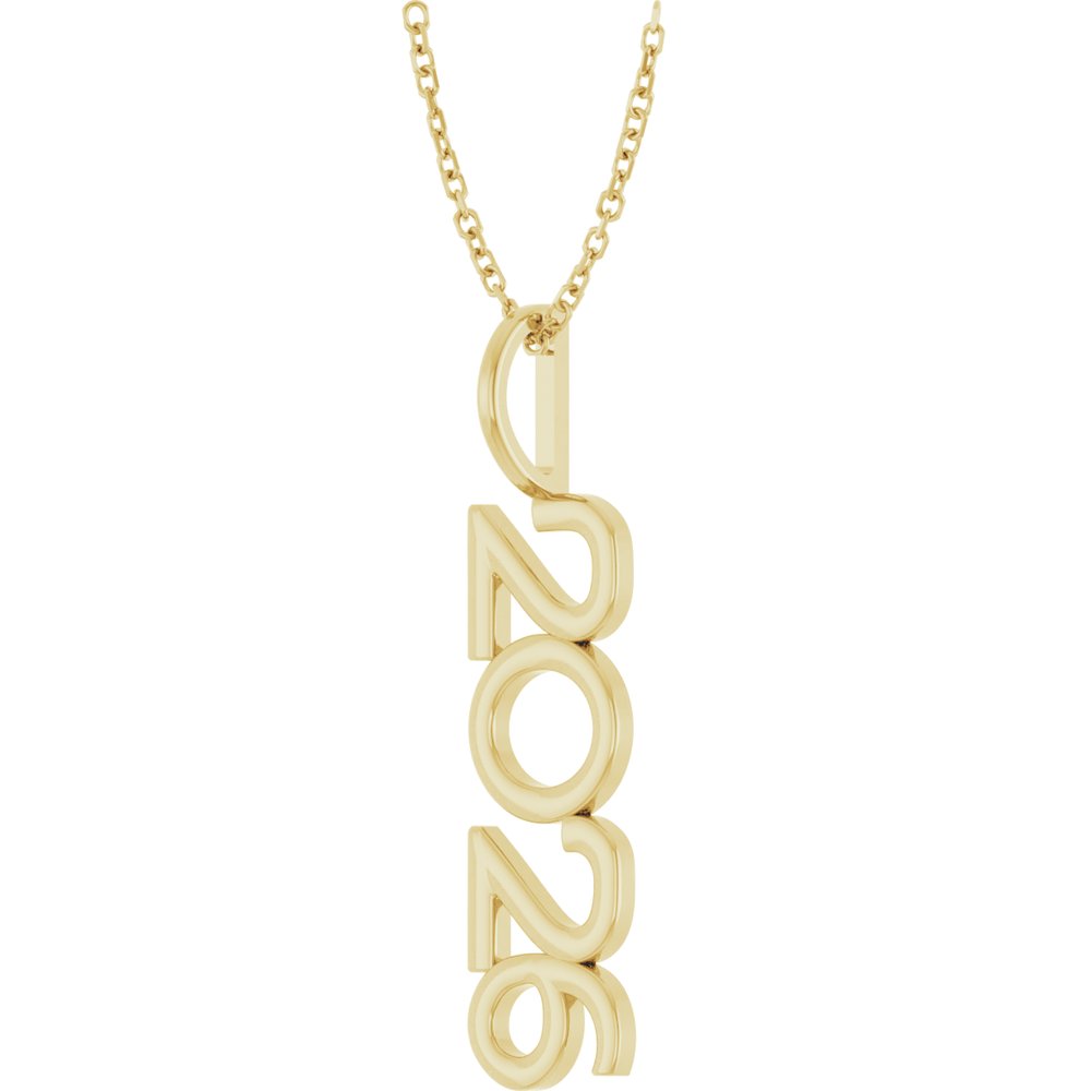 14K Yellow 2026 Year 16-18" Necklace