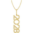 14K Yellow 2028 Year 16-18" Necklace