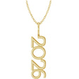 14K Yellow 2026 Year 16-18" Necklace