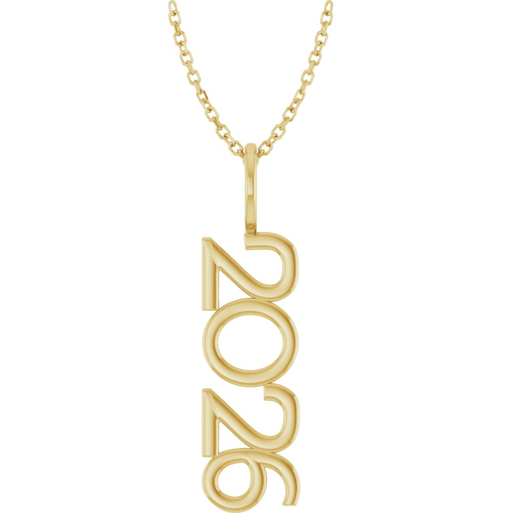 14K Yellow 2026 Year 16-18" Necklace