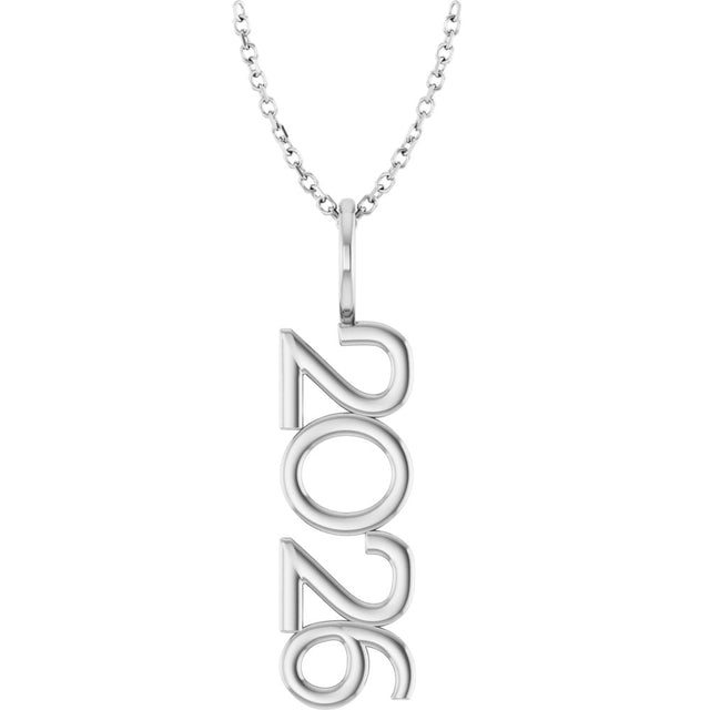 Sterling Silver 2026 Year 16-18" Necklace