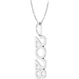 Sterling Silver 2028 Year 16-18" Necklace